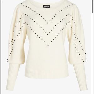 Chevron Beaded Sweater